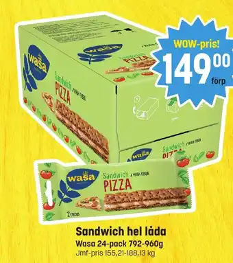 Sandwich hel låda