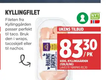 Meny KYLLINGFILET tilbud
