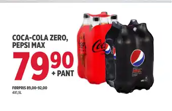 Jacobs COCA-COLA ZERO, PEPSI MAX tilbud