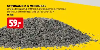 jem & fix STRØSAND 2-5 MM SINGEL tilbud
