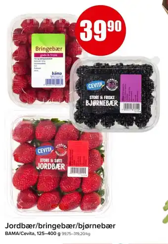 Eurospar Jordbær/bringebær/bjørnebær tilbud