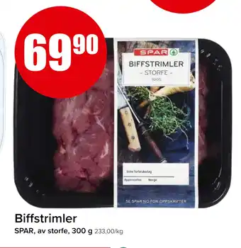 Spar Biffstrimler tilbud