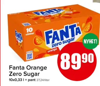 Spar Fanta Orange Zero Sugar tilbud