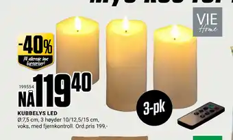Europris KUBBELYS LED tilbud