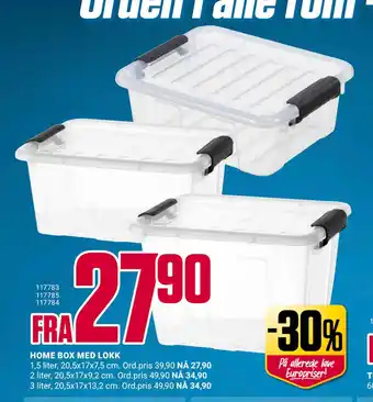 Europris HOME BOX MED LOKK tilbud