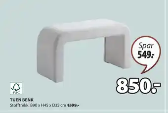 JYSK TUEN BENK tilbud