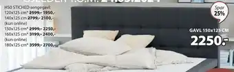 JYSK H50 STICHED sengegavl tilbud