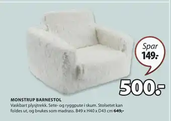 JYSK MONSTRUP BARNESTOL tilbud