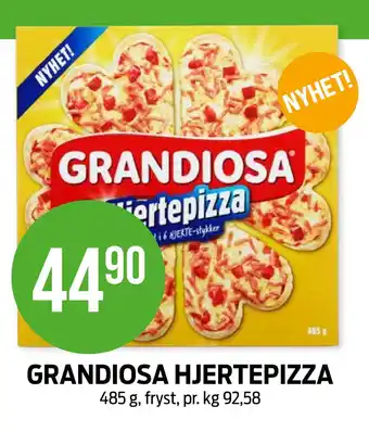 Kiwi GRANDIOSA HJERTEPIZZA tilbud