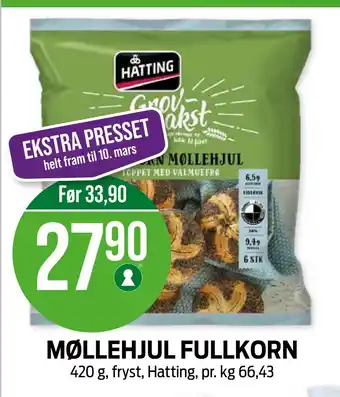 Kiwi MØLLEHJUL FULLKORN tilbud