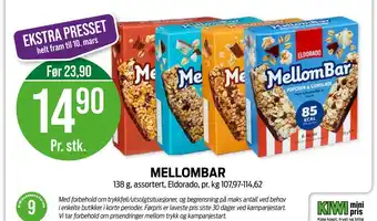 Kiwi MELLOMBAR tilbud
