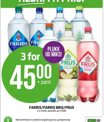 Kiwi FARRIS/FARRIS BRIS/FRUS tilbud
