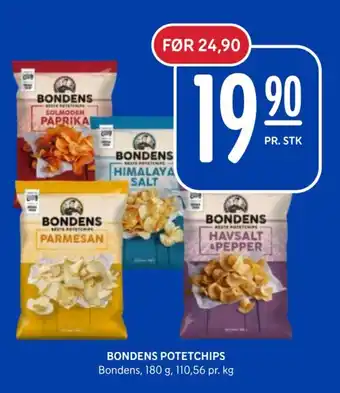 Rema 1000 BONDENS POTETCHIPS tilbud