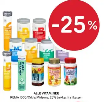 Rema 1000 ALLE VITAMINER tilbud