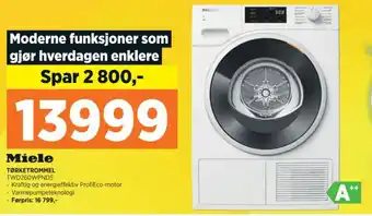 POWER Miele TØRKETROMMEL tilbud