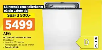 POWER INTEGRERT OPPVASKMASKIN tilbud