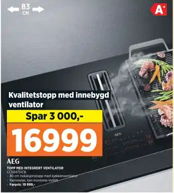 POWER TOPP MED INTEGRERT VENTILATOR tilbud