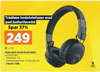 POWER TRÅDLØSE HODETELEFONER tilbud
