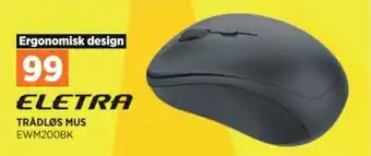 POWER TRÅDLØS MUS EWM200BK tilbud