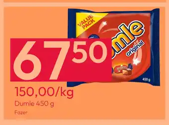 Gigaboks Dumle 450 g tilbud