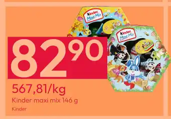 Gigaboks Kinder maxi mix 146 g tilbud