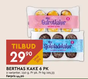 Coop Mega BERTHAS KAKE 6 PK tilbud