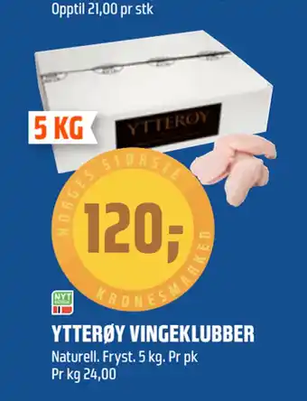 Coop Obs YTTERØY VINGEKLUBBER tilbud