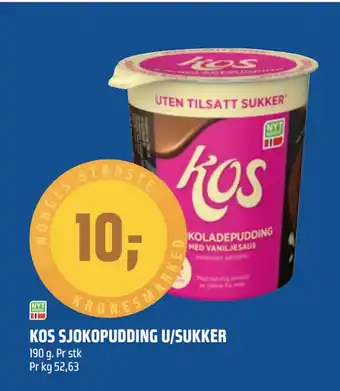 Coop Obs KOS SJOKOPUDDING U/SUKKER tilbud