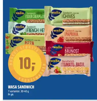 Coop Obs WASA SANDWICH tilbud