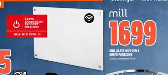 Coop Obs MILL GLASS WIFI GEN 3 600 W PANELOVN tilbud