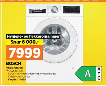 POWER BOSCH VASKEMASKIN tilbud