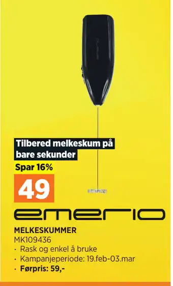 POWER MELKESKUMMER tilbud