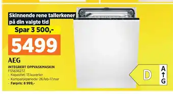 POWER INTEGRERT OPPVASKMASKIN tilbud