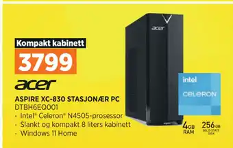 POWER ASPIRE XC-830 STASJONÆR PC tilbud