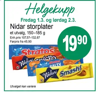 Joker Nidar storplater tilbud