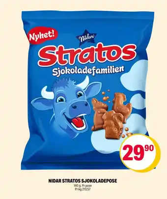 Coop Extra NIDAR STRATOS SJOKOLADEPOSE tilbud