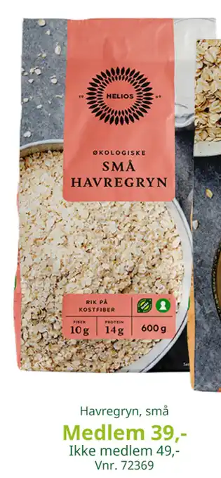 Havregryn, små