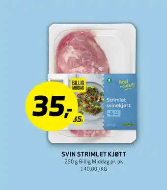 Bunnpris SVIN STRIMLET KJØTT tilbud