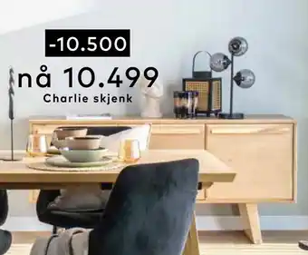 Skeidar Charlie skjenk tilbud