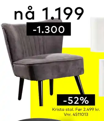 Skeidar Krista stol tilbud