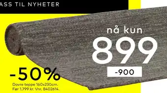 Skeidar Dovre teppe tilbud