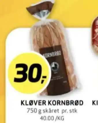 Bunnpris Kløver kornbrød tilbud