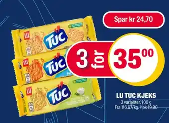 Coop Extra Lu tuc kjeks salte original tilbud