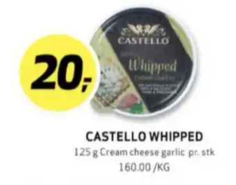 Bunnpris Castello kremost whipped hvitløk tilbud
