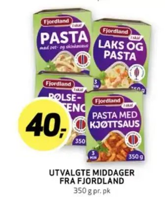 Bunnpris Fjordland laks og pasta tilbud