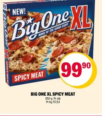 Coop Extra Big one pizza spicy meat xl tilbud