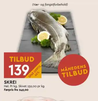 Coop Mega Ukjent skrei tilbud