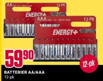 Europris Energy plus batterier tilbud