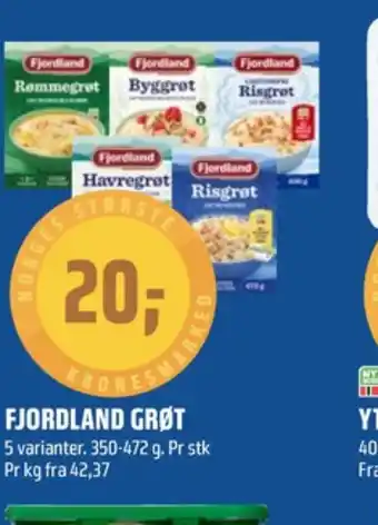 Coop Obs Fjordland risgrøt tilbud