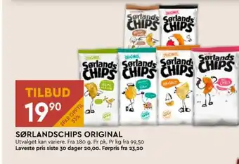 Coop Mega Original chips havsalt tilbud